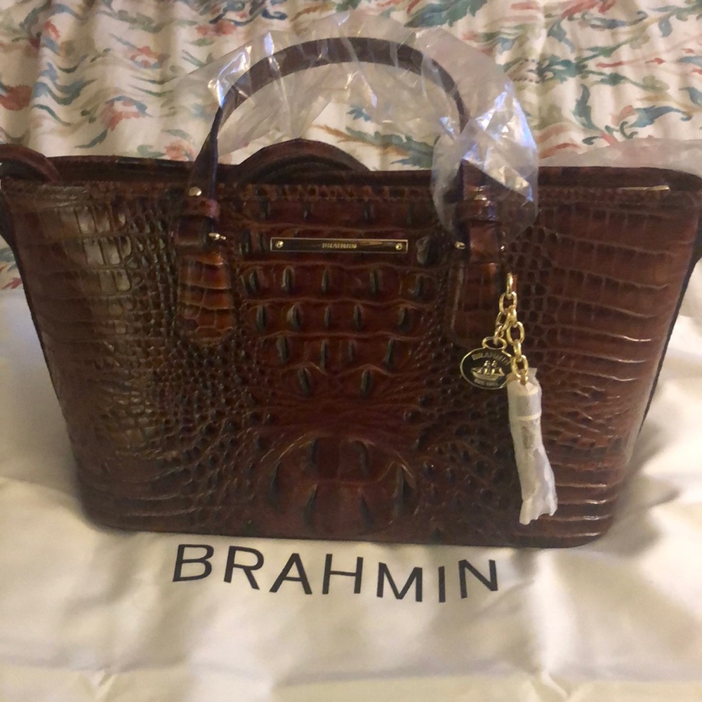 Brand New With Tag Mini Asher Pecan Brahmin